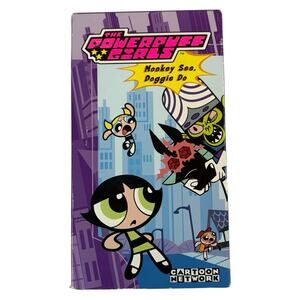 VTG Cartoon Network The Powerpuff Girls "Monkey See Doggie Do" VHS Tape (2000)